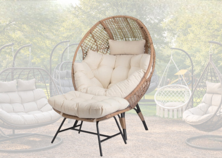 كرسي مع مسند قدم (Chair with ottoman)